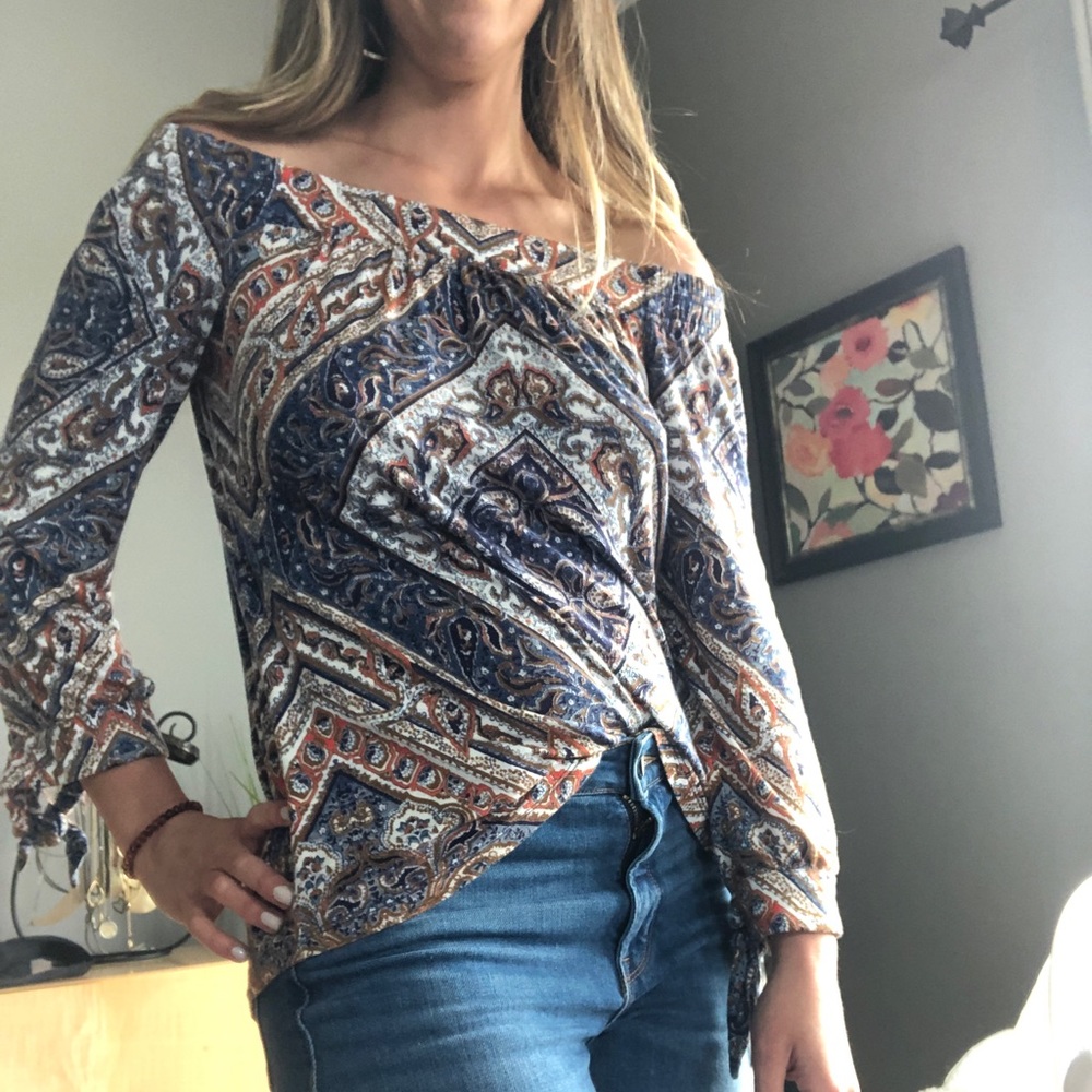 Off the shoulder Boho top